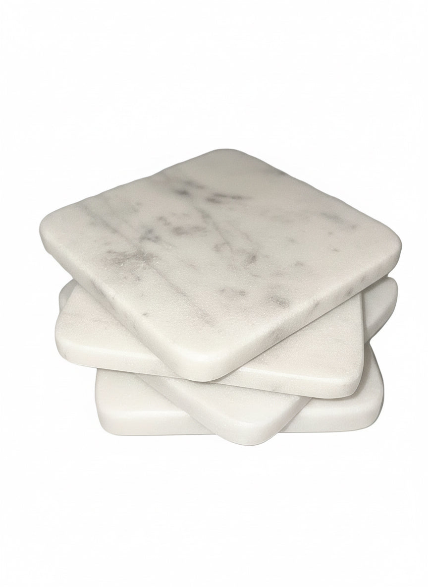 Marble Coasters set of 4