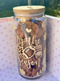 Tis the Season glass tumbler