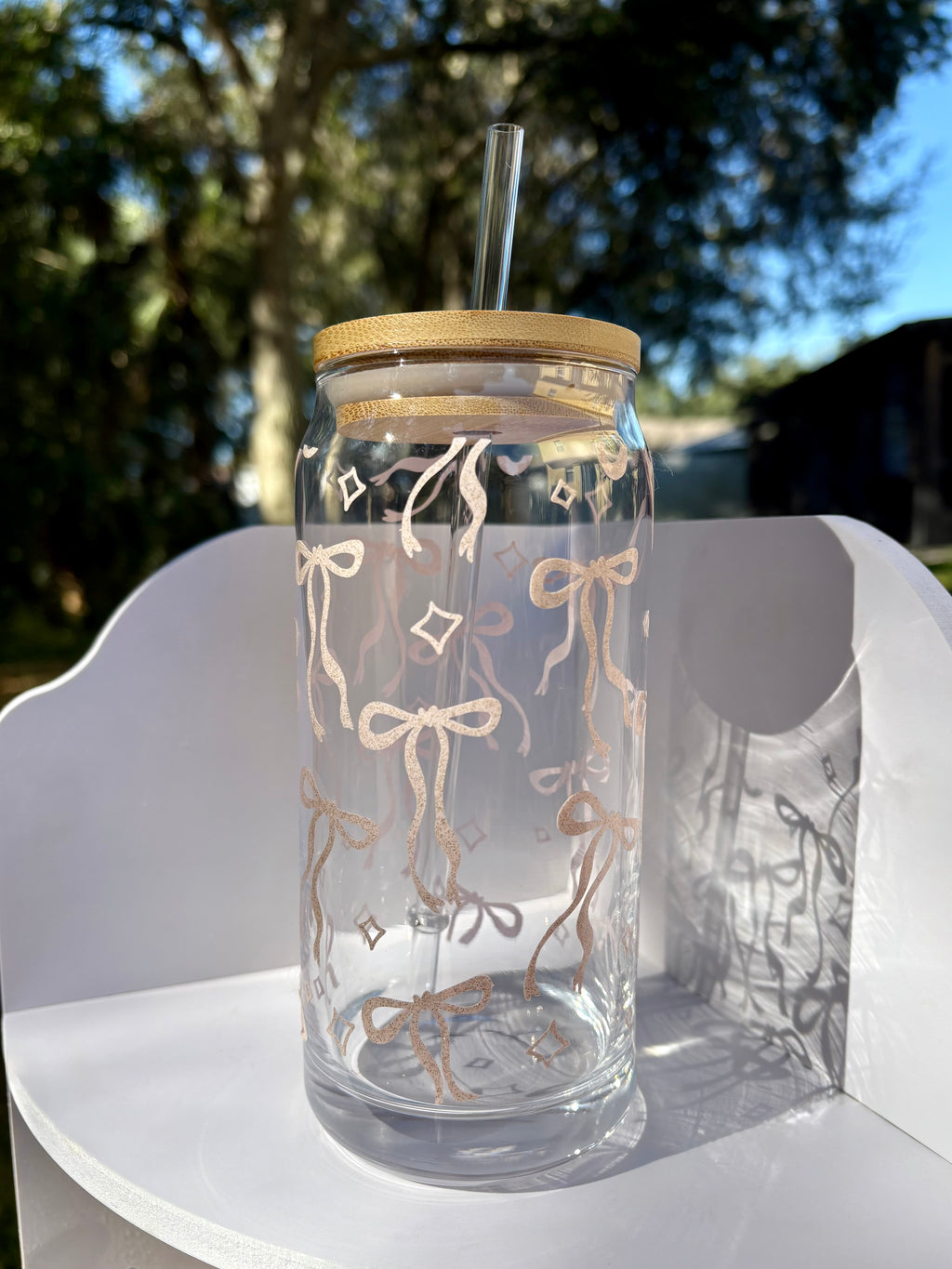 Ballerina pink sparkling bows