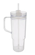 40oz Plastic tumbler with straw